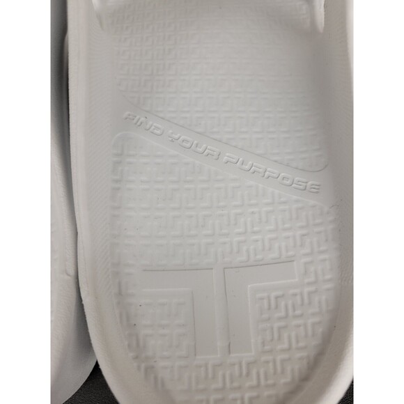 Telic Women's SZ XS Boise Bliss Slide Sandals White Double Buckle Slip On - Picture 7 of 10